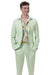 Mint Green Linen Suit by E.J. Samuel | Classic Men's Summer Style - USA Men's Outlet