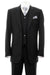 "Modern Fit Vested 2-Button Black Suit - Fortino Landi" - USA Men's Outlet