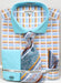 "Modern Turquoise Dress Shirt Set For Men: Daniel Ellissa Multi-Stripe & Contrast Cuff" - USA Men's Outlet