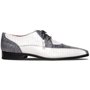 Marco_Di_Milano Moncalieri - Gray & White Leather Loafer
