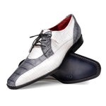 Marco_Di_Milano Moncalieri - Gray & White Leather Loafer