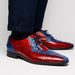 Marco Di Milano Moncalieri - Navy & Red Leather Loafers
