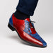 Marco Di Milano Moncalieri - Navy & Red Leather Loafers