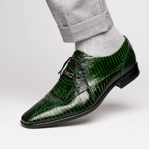 Marco Di Milano Moncalieri Green Leather Loafers