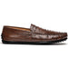 Zelli Monza Genuine Ostrich Quill Driving Loafers in Brown