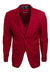 Men's Red Stacy Adams Vested Business Suit - Classy Two-Button Basic