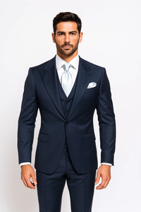 Navy Single Breast Lapel by Rossiman