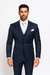 Navy Single Breast Lapel by Rossiman