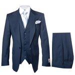 Navy Single Breast Lapel by Rossiman