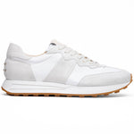 Zelli Roxi Italian Suede and Calfskin Luxury Sneaker in White