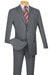 Mens Two Button Modern Fit Wool Feel Suit in Light Grey