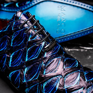 Marco Di Milano Olivieri - Royal Blue Leather Dress Shoe