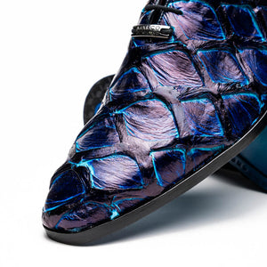 Marco Di Milano Olivieri - Royal Blue Leather Dress Shoe
