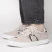 Zelli Olympias Python and Sueded Goatskin Luxury Sneakers in Grey