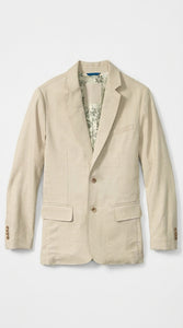 Men’s Khaki Linen Sport Coat – Lightweight Beige Blazer for Summer Weddings & Smart Casual Wear