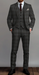 Men's Thomas Shelby Dark Grey Plaid 3-Piece Suit – Peaky Blinders 1920s Vintage Tweed-Style Wedding Suit with Matching Vest & Pants