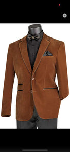 Brown Tuxedo Velvet Blazer for Men | Classic Formal Party and Evening Wear Dinner Jacket