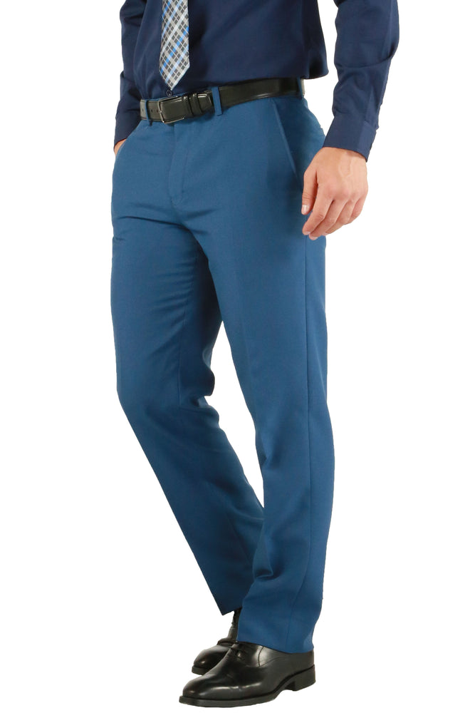 Paul Lorenzo 1969 Indigo Solid Slim Fit Suit (2-Piece Set)