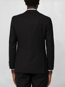 Black Peak Lapel Ticket Pocket Tuxedo