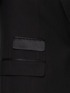 Black Peak Lapel Ticket Pocket Tuxedo