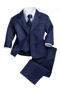 "Joey" Kids Indigo Suit 5-Piece Set