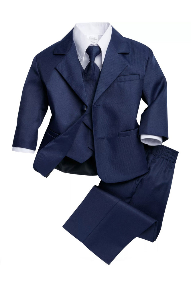 "Joey" Kids Indigo Suit 5-Piece Set