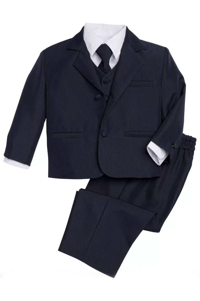 "Joey" Kids Navy Suit 5-Piece Set