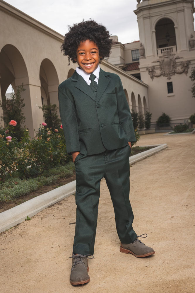 "Joey" Kids Olive Suit 5-Piece Set