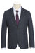 Pelago Charcoal Grey Slim-Fit Summer Blazer w/ Half-Canvas Patch Pocket - USA Men's Outlet