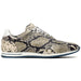 Zelli Peri Python-Embossed Calfskin Sneakers in Black / White