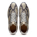 Zelli Peri Python-Embossed Calfskin Sneakers in Black / White