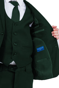 "Noah" Perry Ellis Kids Green Suit (5-Piece Set)