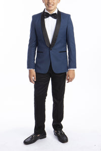 "Trent" Perry Ellis Kids Indigo 5-Piece Tuxedo