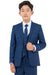 Perry Ellis Vested Boy's Wedding Suit, Indigo Blue - USA Men's Outlet