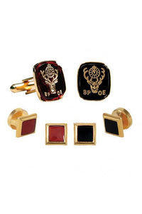 Elks Insignia Studs and Cufflinks Set