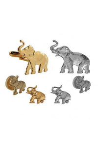 Republican Elephant Studs and Cufflinks Set