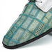 Marco Di Milano Pissa Turquoise & White Leather Loafers