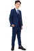 Plush Perry Ellis Cobalt Blue Boys' Vested Wedding Suit - USA Men's Outlet