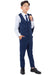 Plush Perry Ellis Cobalt Blue Boys' Vested Wedding Suit - USA Men's Outlet