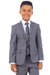 Polished product title: Perry Ellis Vested Boy's Wedding Suit, Medium Grey - USA Men's Outlet