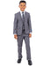 Polished product title: Perry Ellis Vested Boy's Wedding Suit, Medium Grey - USA Men's Outlet