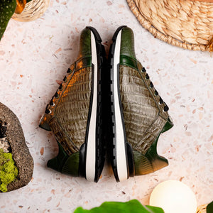 Marco Di Milano Portici - Olive Green Leather Dress Shoe