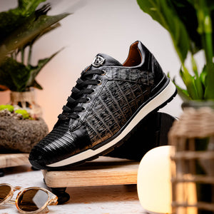 Marco Di Milano Portici Gray/Black Leather Oxford Shoe