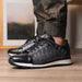 Marco Di Milano Portici Gray/Black Leather Oxford Shoe