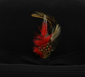 Black Premium Wool Derby Hat