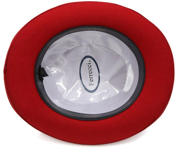 Red Premium Wool Derby Hat
