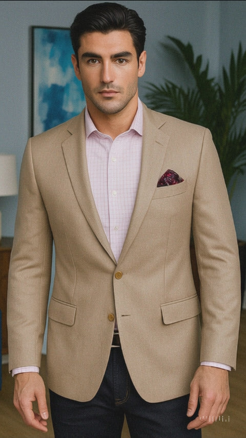 Beige Color Blazer - Summer Jacket