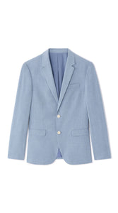 Slim Fit Bi-Stretch Chambray Suit Jacket