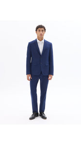 Slim Bi-Stretch Suit Jacket - Blue