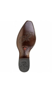 Los Altos Faded Snip Toe Lizard Boots